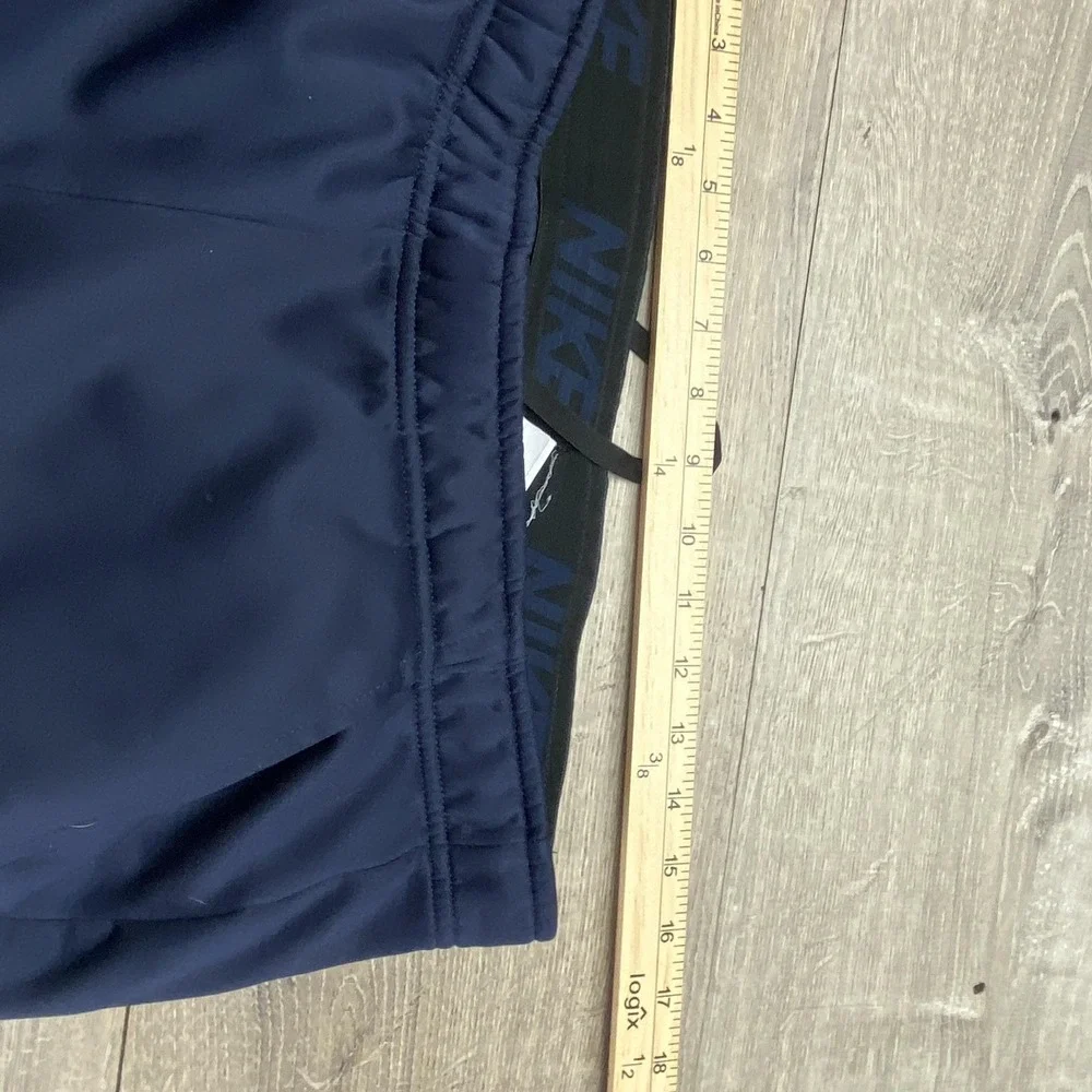 Nike Pants Mens Medium 30 Inseam Blue Therma-FIT Fleece Sweatpants Athletic‎